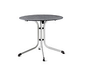 Table Pliante Plateau VIVODUR Ardoise Anthracite Pieds Gris Foncé 140 x 90  cm SIEGER - Achat/vente table de jardin pliante Sieger