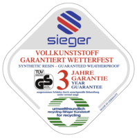 Vollkunststoffmöbel Garantie